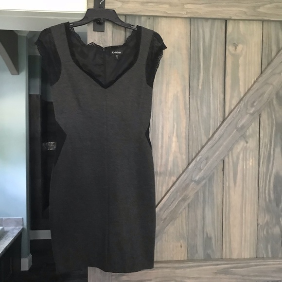 bebe Dresses & Skirts - Bebe Black Sheath Dress with Mesh insets bebe Dresses & Skirts - Bebe Black Sheath Dress with Mesh insets